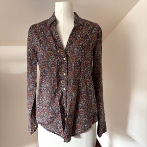 Gap Perfect Shirt, Liberty-inspired print, Sz S